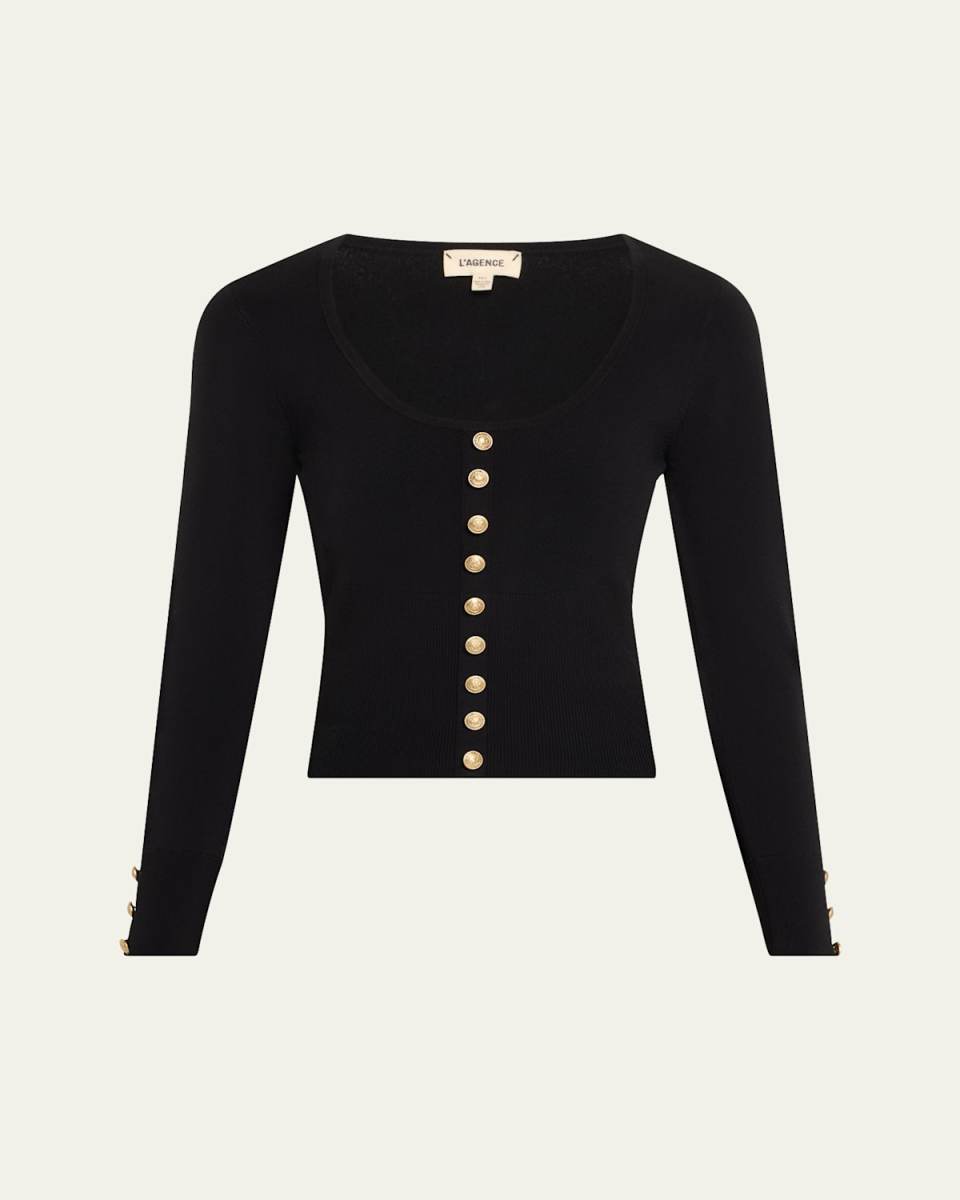 Lanette Scoop-Neck Cardigan
